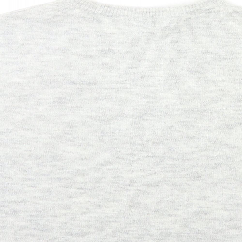 Primark Womens Grey  Knit Pullover Jumper Size S