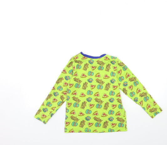 George Boys Green   Basic T-Shirt Size 6-7 Years  - turtles