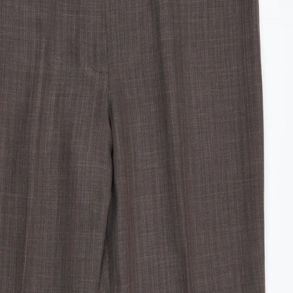 Womens UK Size 10 M&S Regular Fit  Brown Trousers