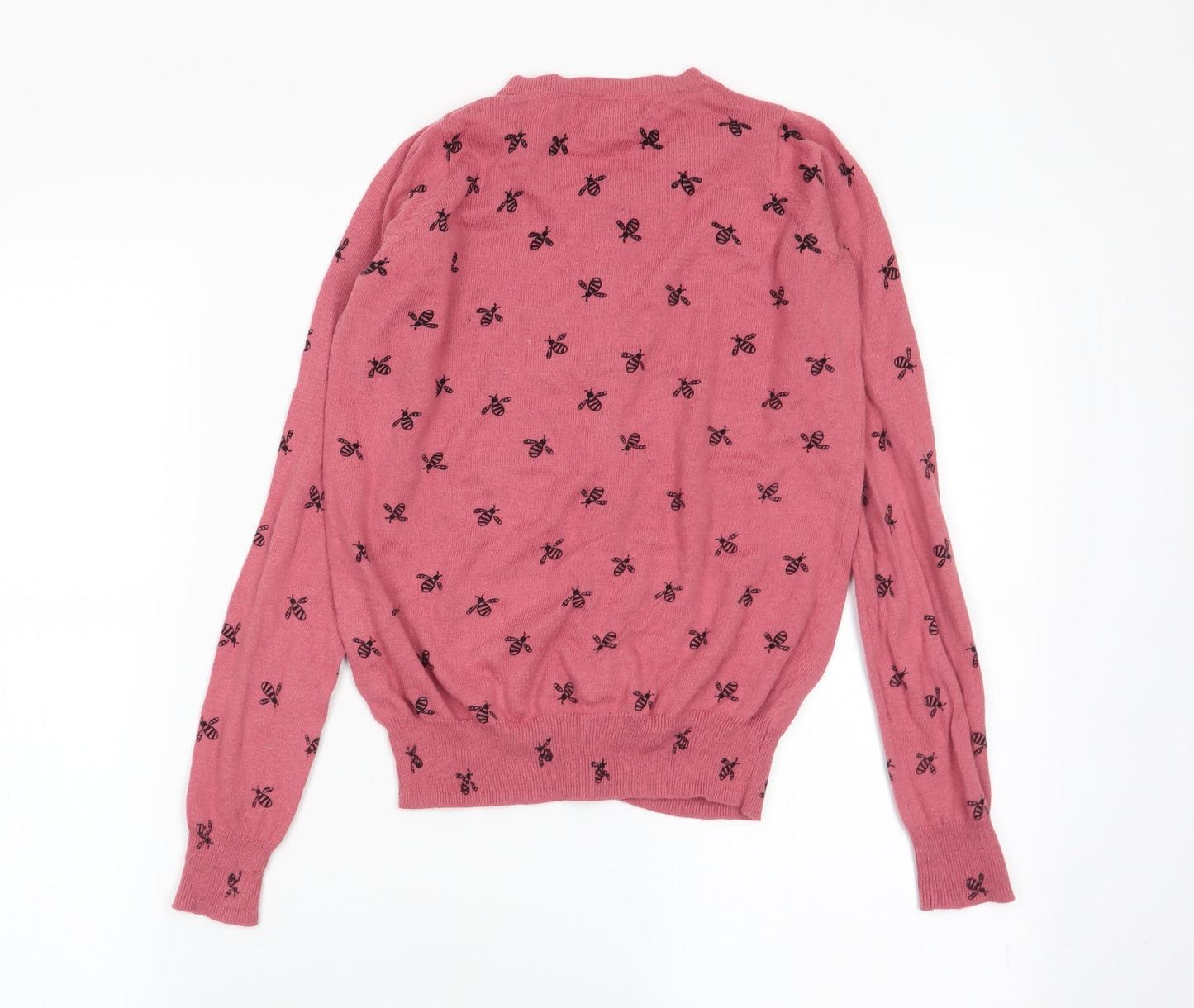 Primark Womens Pink Animal Print  Cardigan Jumper Size 4