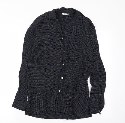 M&s Womens Multicoloured Polka Dot  Basic Button-Up Size 8