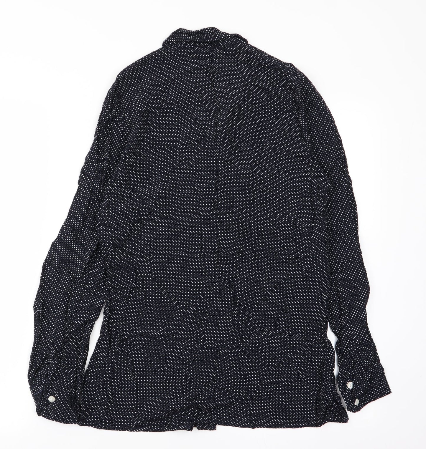 M&s Womens Multicoloured Polka Dot  Basic Button-Up Size 8