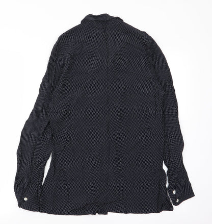 M&s Womens Multicoloured Polka Dot  Basic Button-Up Size 8