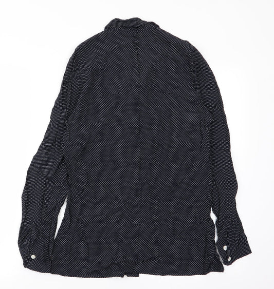 M&s Womens Multicoloured Polka Dot  Basic Button-Up Size 8