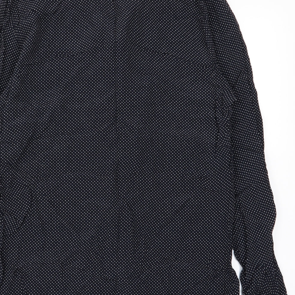 M&s Womens Multicoloured Polka Dot  Basic Button-Up Size 8