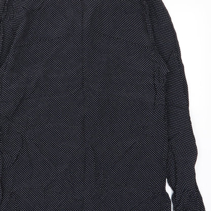M&s Womens Multicoloured Polka Dot  Basic Button-Up Size 8