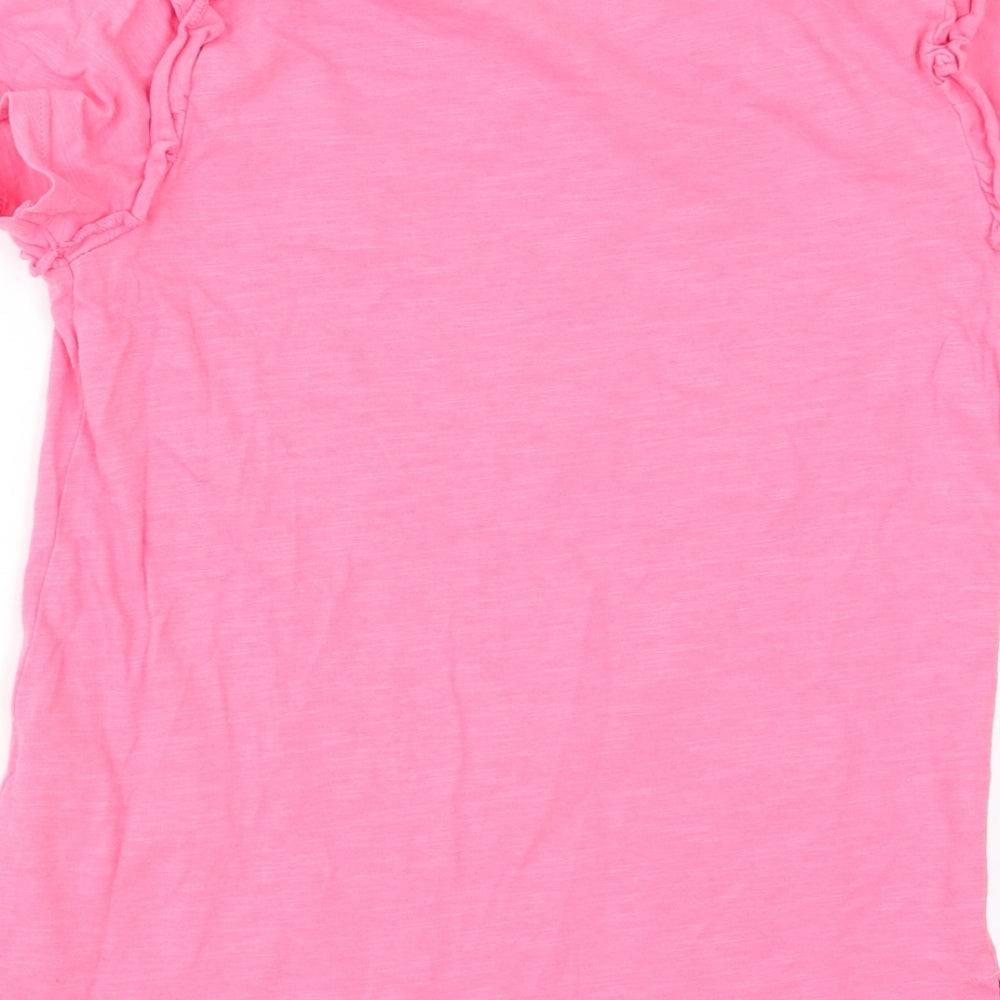 Matalan Girls Pink   Basic T-Shirt Size 7 Years