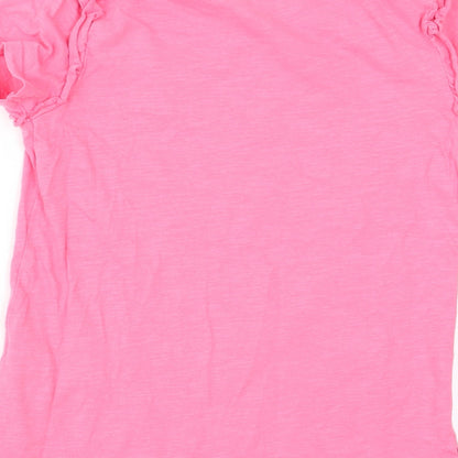 Matalan Girls Pink   Basic T-Shirt Size 7 Years