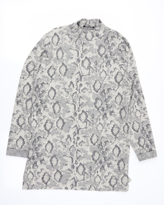 F&F Womens Multicoloured Geometric  Pullover Jumper Size 14