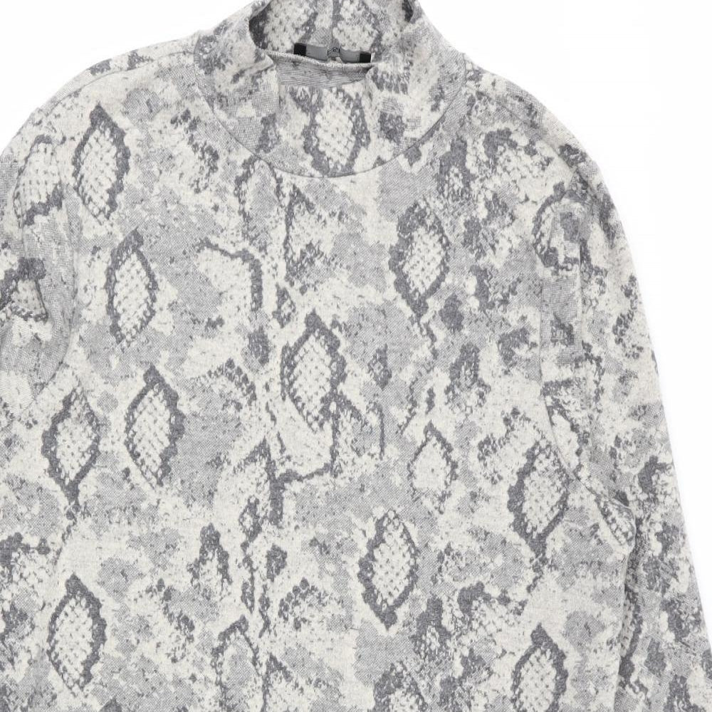 F&F Womens Multicoloured Geometric  Pullover Jumper Size 14