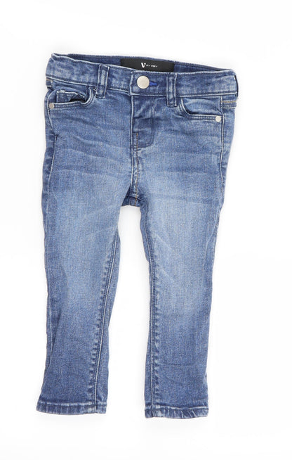 by very Girls Blue   Cargo Jeans Size 12 Months  - size 12-18m