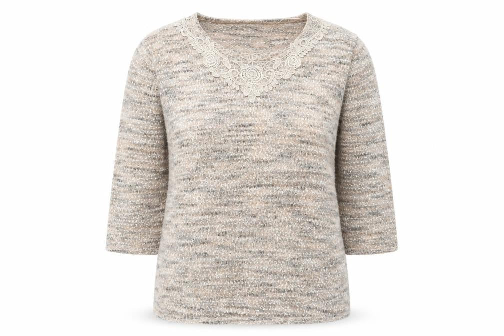 Bonmarché Womens Beige Pullover Jumper Size M