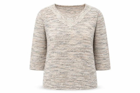 Bonmarché Womens Beige Pullover Jumper Size M