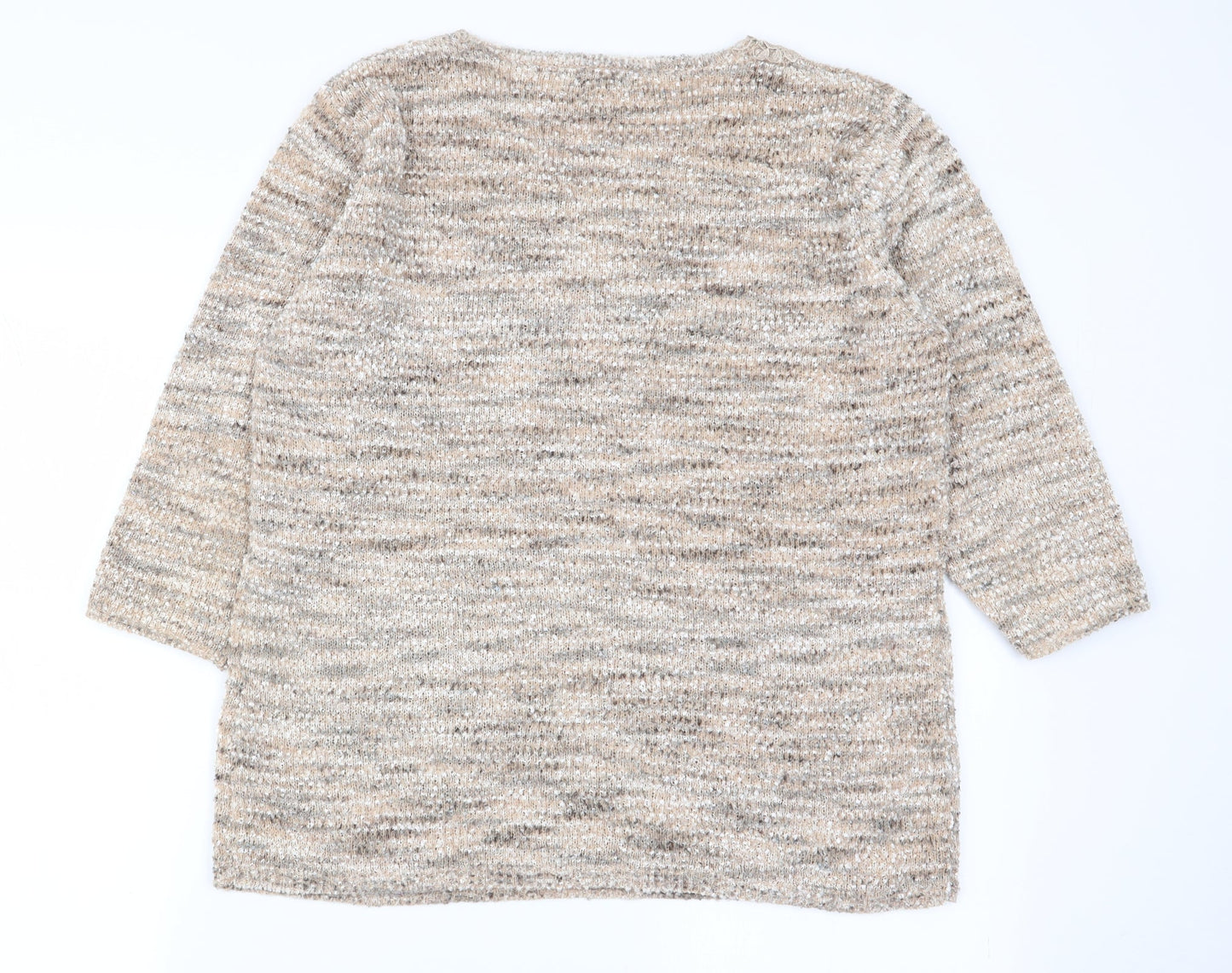 Womens UK Size M BM Beige Pullover Jumper