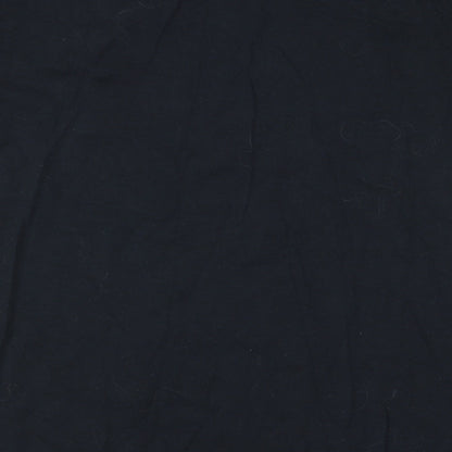 Mens UK Size L Gildan Black  T-Shirt