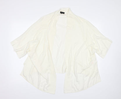 F&F Womens White   Cardigan Jumper Size 10