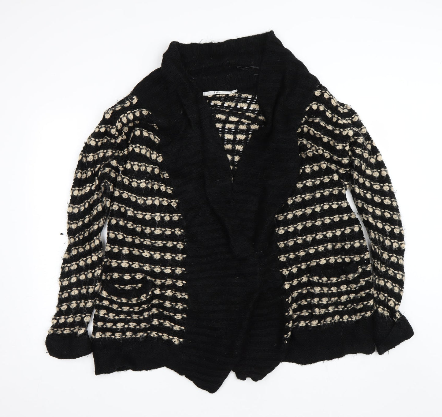 Womens UK Size L Isle Black Cardigan Jumper