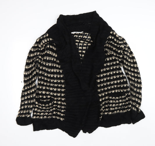 Womens UK Size L Isle Black Cardigan Jumper