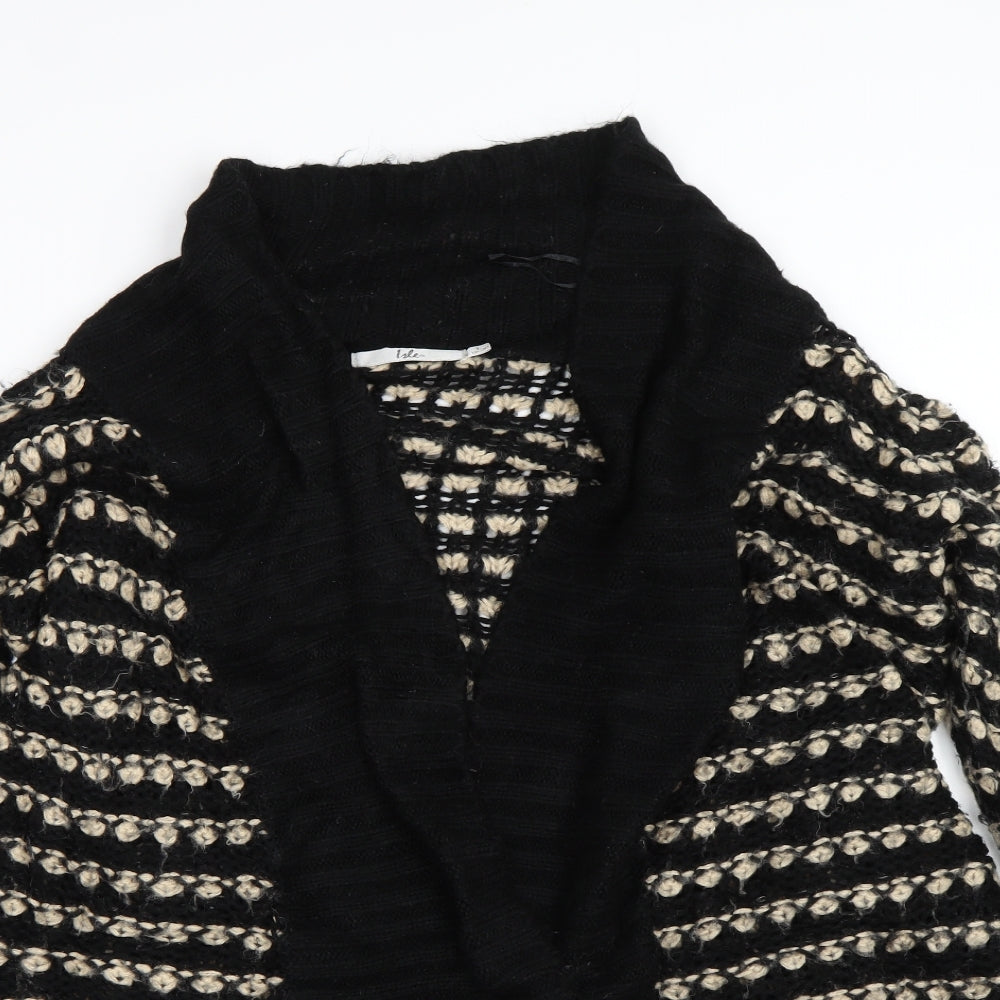 Womens UK Size L Isle Black Cardigan Jumper