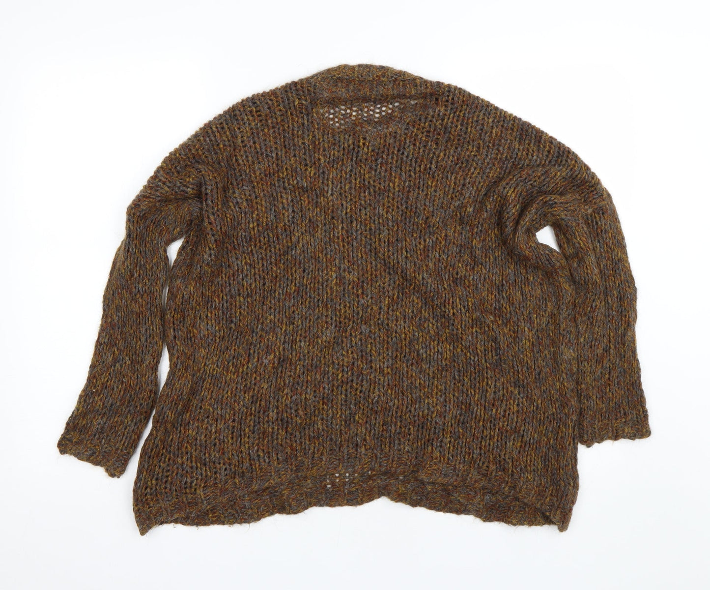 Womens UK Size M Preworn Brown Pullover Jumper