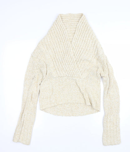 Womens UK Size 12 Wallis Beige Pullover Jumper