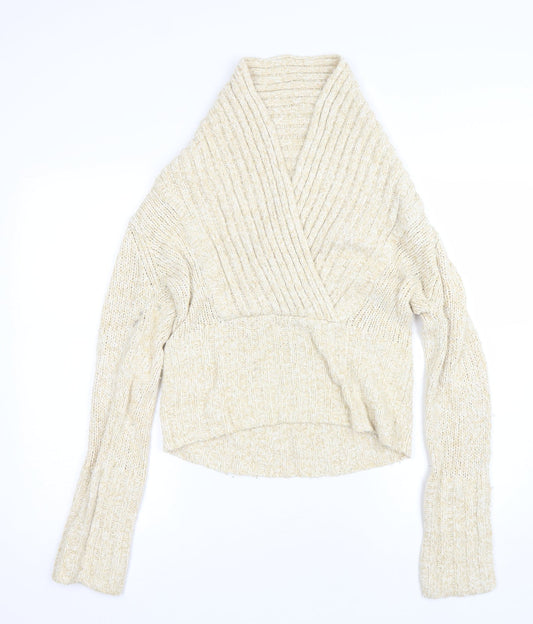 Womens UK Size 12 Wallis Beige Pullover Jumper