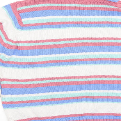 EWM Womens Multicoloured Striped  Pullover Jumper Size M