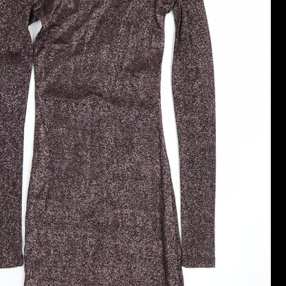 H&M Womens Pink   Wrap Dress  Size 4