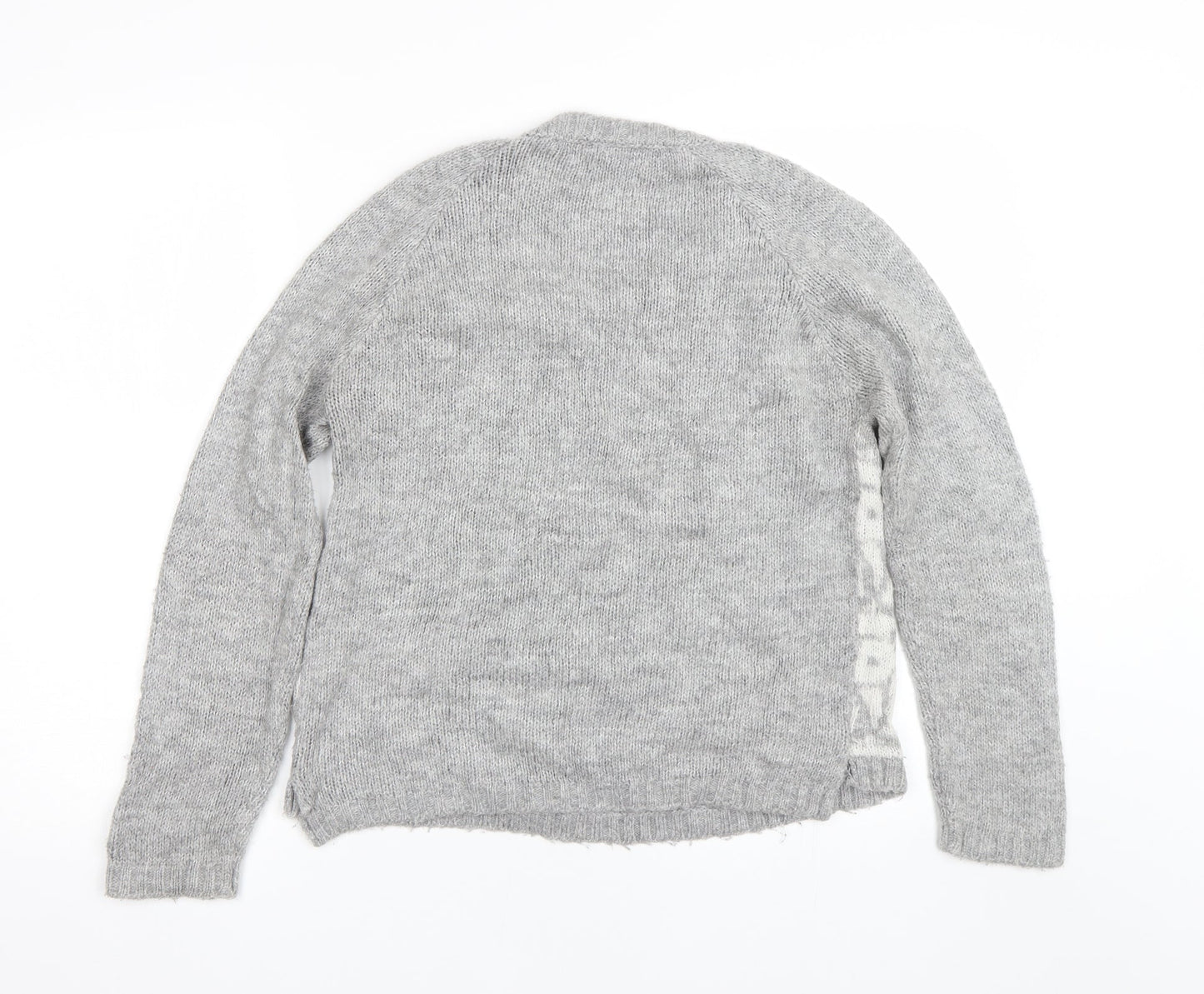 Womens UK Size 10 New Look Grey Pullover Jumper