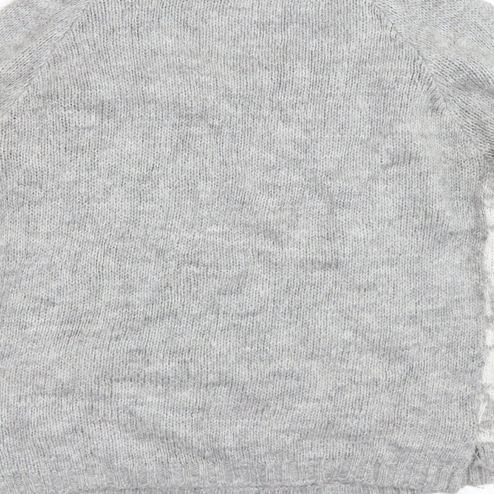 Womens UK Size 10 New Look Grey Pullover Jumper