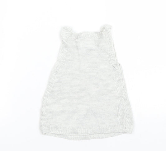 F&F Girls Grey   Tank Dress  Size 6-9 Months