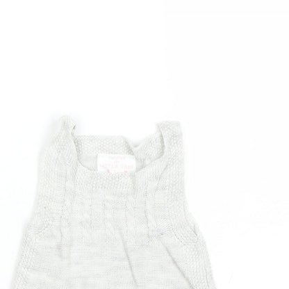 F&F Girls Grey   Tank Dress  Size 6-9 Months