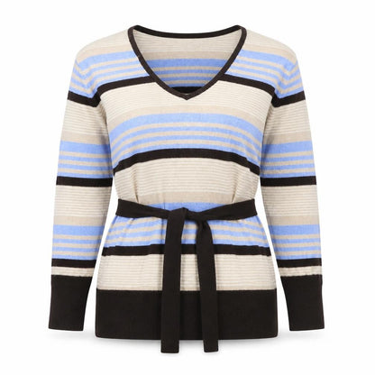 Country Casuals Womens Multicoloured Striped Pullover Jumper Size M