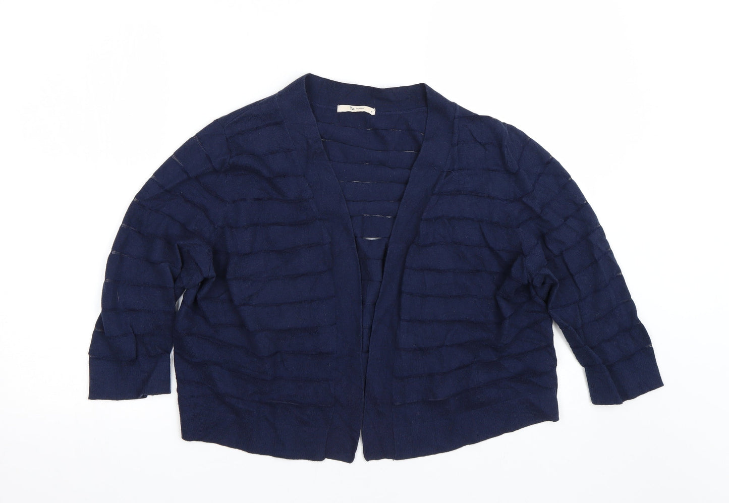 TU Womens Blue Striped  Cape Jumper Size 18