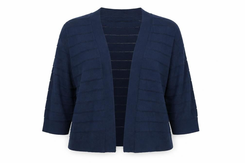 Tu Womens Blue Striped  Cape Jumper Size 18