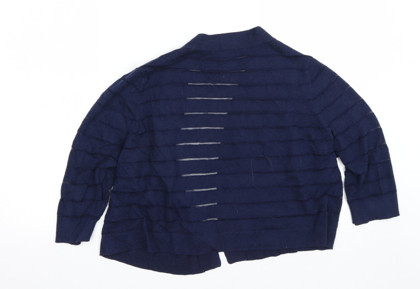 TU Womens Blue Striped  Cape Jumper Size 18