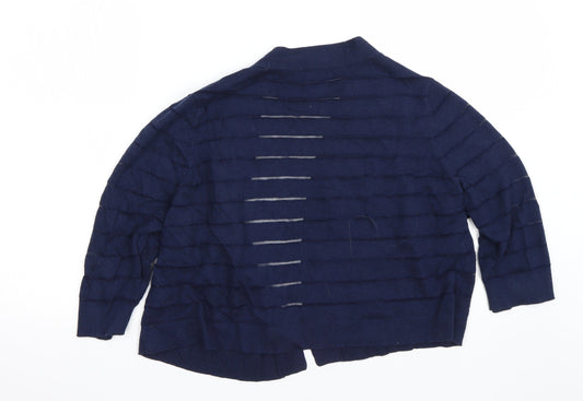 TU Womens Blue Striped  Cape Jumper Size 18