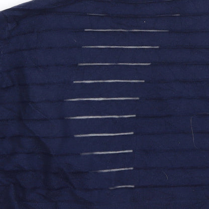 TU Womens Blue Striped  Cape Jumper Size 18
