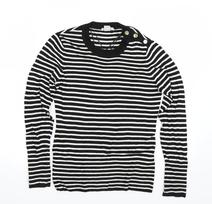 Womens UK Size M H&M Black Pullover Jumper