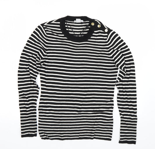 Womens UK Size M H&M Black Pullover Jumper