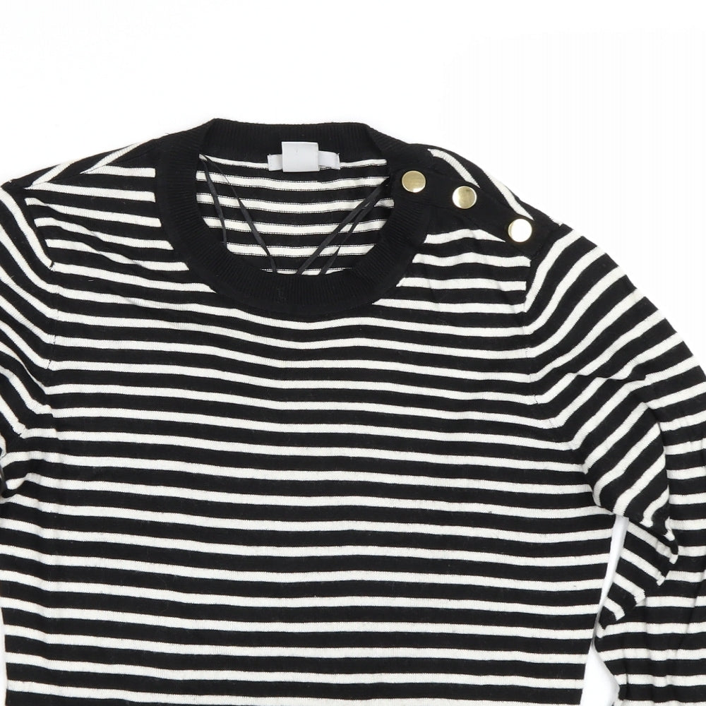 Womens UK Size M H&M Black Pullover Jumper