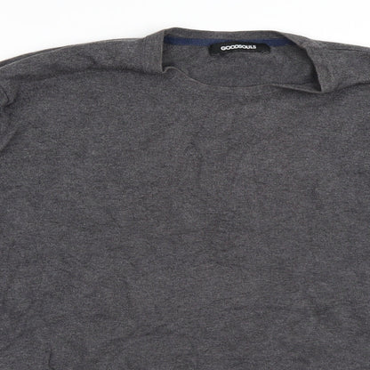 Goodsouls Mens Grey   Pullover Jumper Size L