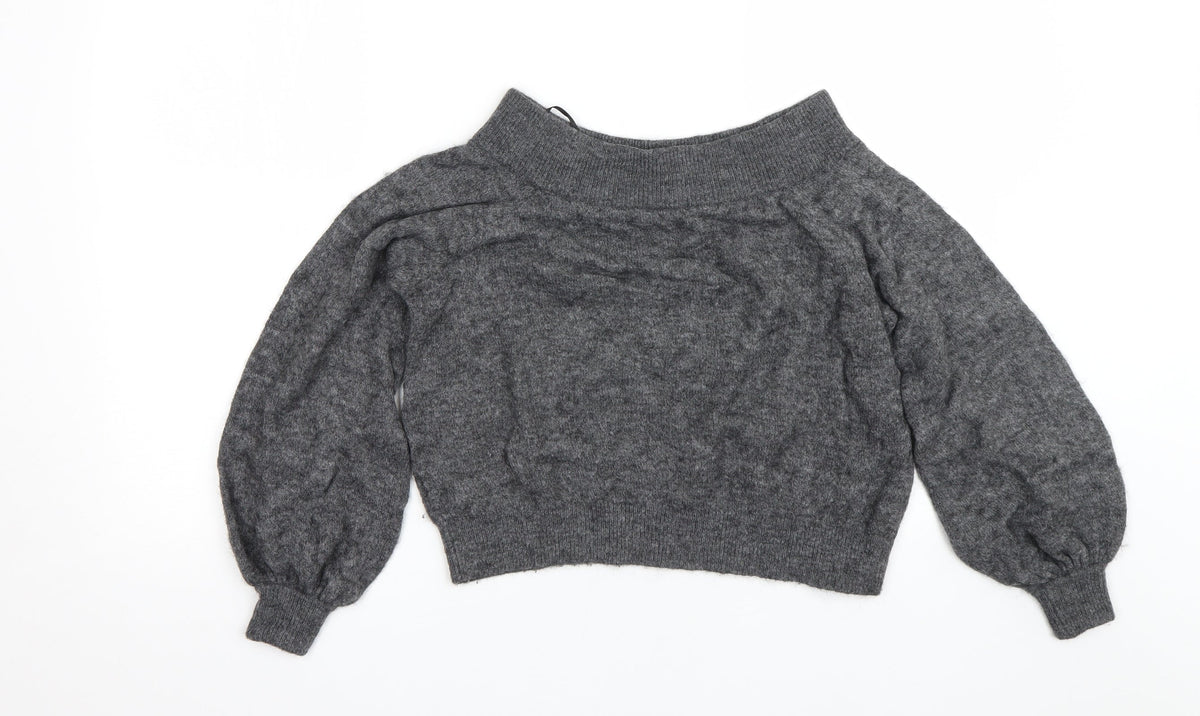 Womens UK Size S H&M Grey Pullover Jumper
