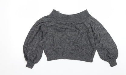 Womens UK Size S H&M Grey Pullover Jumper