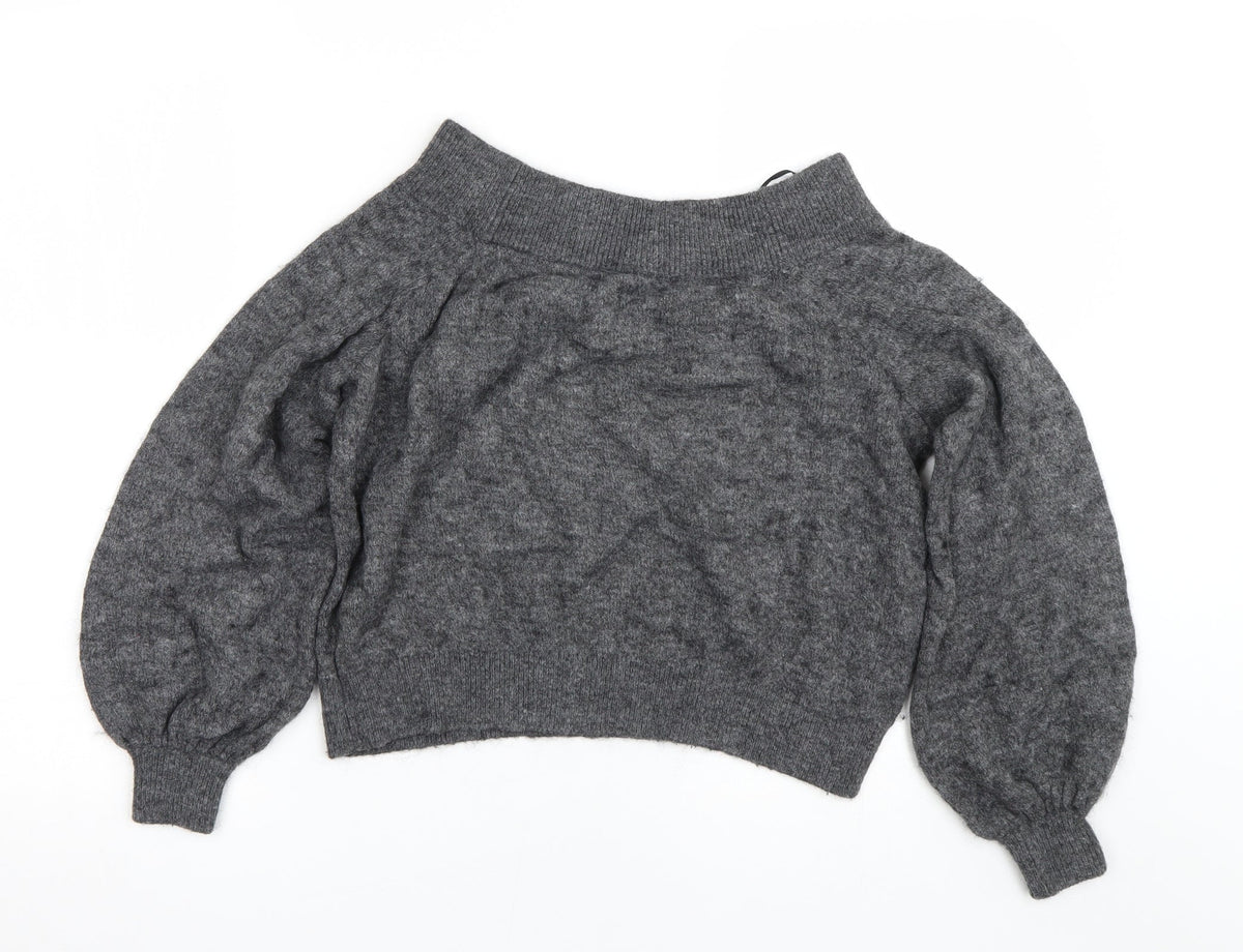 Womens UK Size S H&M Grey Pullover Jumper