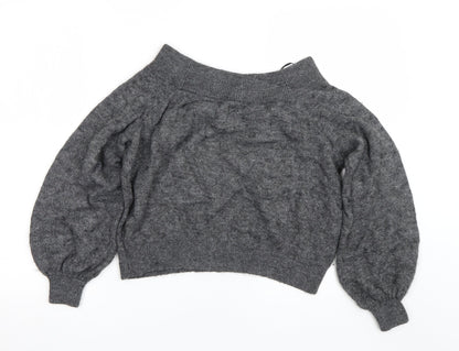 Womens UK Size S H&M Grey Pullover Jumper