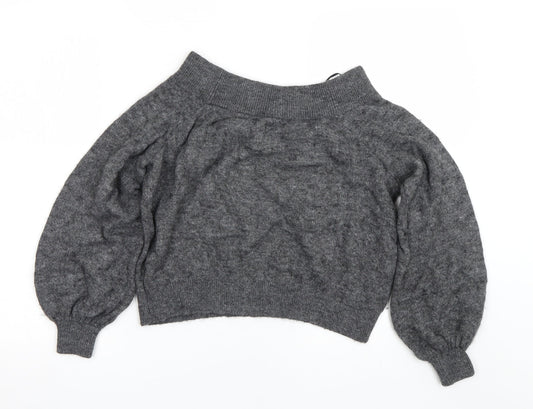 Womens UK Size S H&M Grey Pullover Jumper