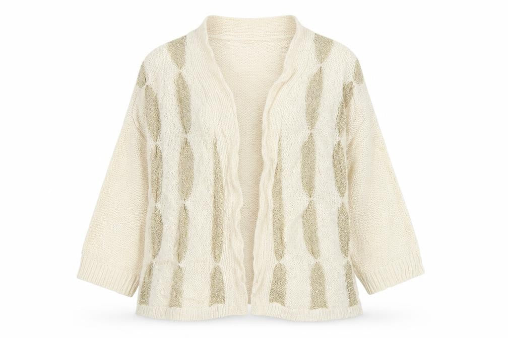 Womens UK Size L Oasis Beige Cardigan Jumper