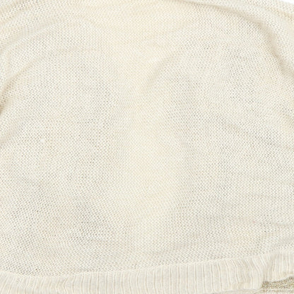 Womens UK Size L Oasis Beige Cardigan Jumper