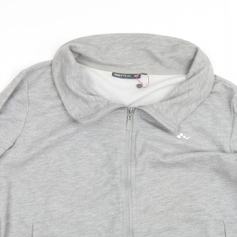 Only play Mens Grey   Full Zip Sweatshirt Size XL